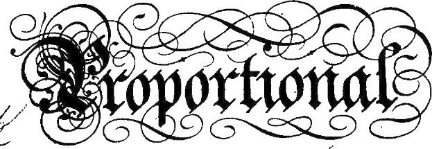 Schwarze und weiße kalligraphische Darstellung des Wortes "Konzern" mit komplexen umgebenden Verzierungen in einer klaren, fettgedruckten Schrift.