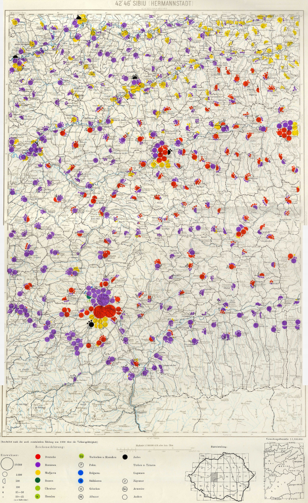 Eine Deutschlandkarte mit bunten Punkten, die die Verteilung der Anzahl der Menschen in jedem Land darstellen, begleitet von Text am unteren Rand.