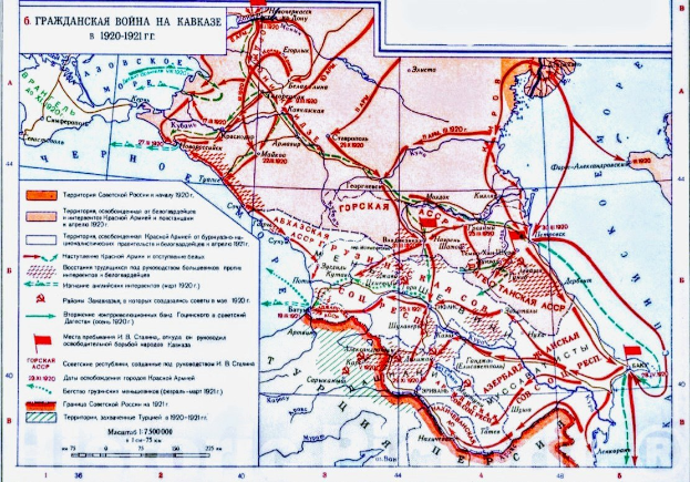 Ein Plakat mit einer detaillierten Karte der Sowjetunion während des Zweiten Weltkriegs, versehen mit Text und Zahlen zum Konflikt.
